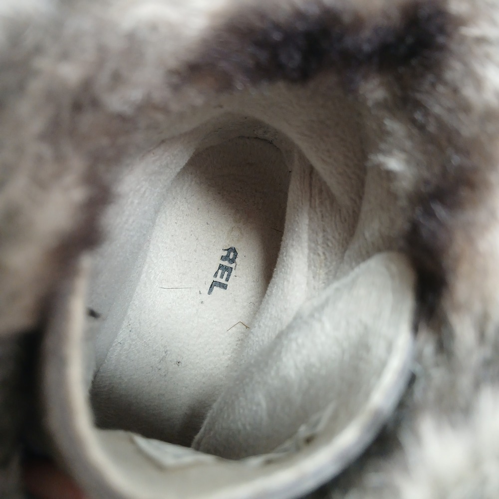 Sorel Boots Women 7.5 Gray Suede Lace Up Fur Lined Winter Cozy Outdoor - Picture 8 of 10